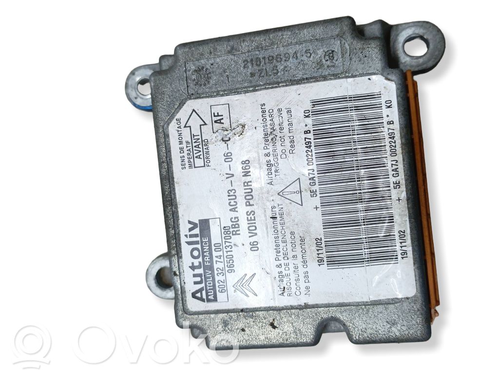 Citroen Xsara Picasso Airbag control unit/module 