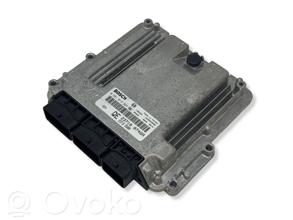 Unidad de control/módulo del motor   237100746R,0281019924,237103508R