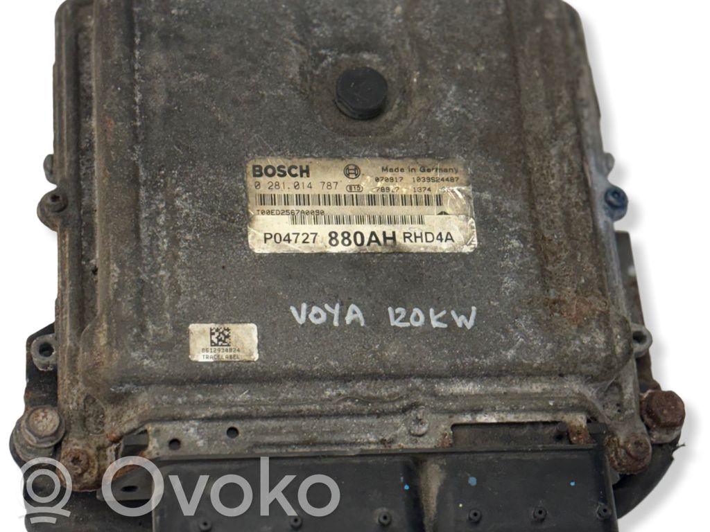 Engine control unit/module   1039S24487,0281014787,P04727880AH