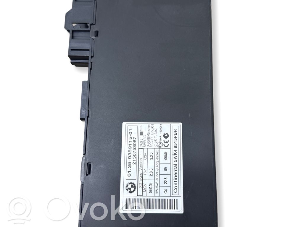 CAS control unit/module   9389115,2150753067,5WK49515PBR