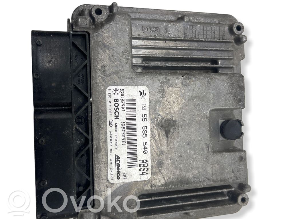Engine control unit/module   55595540,55579447,0281019867,3347,86ABS4733470871,ABS4