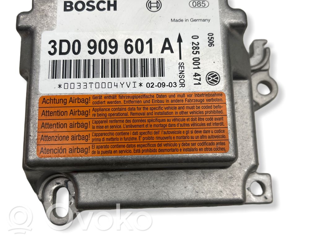 Volkswagen Phaeton Airbag control unit/module 