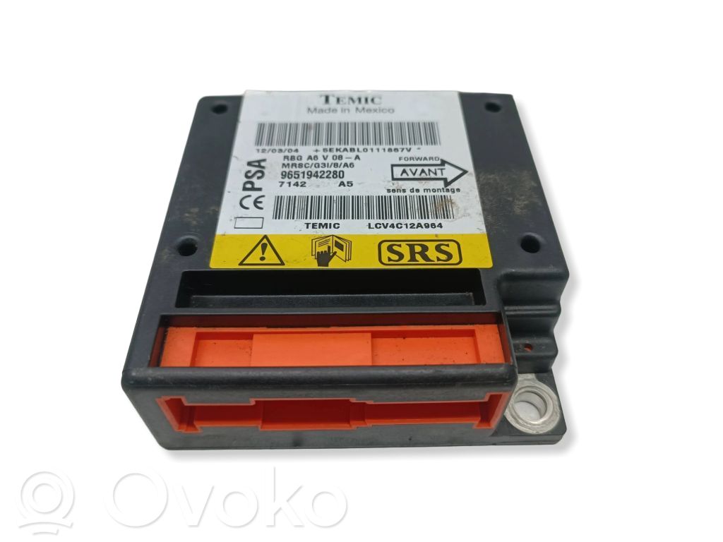 Airbag control unit/module   9651942280,LCV4C12A964,5EKAB00111867V