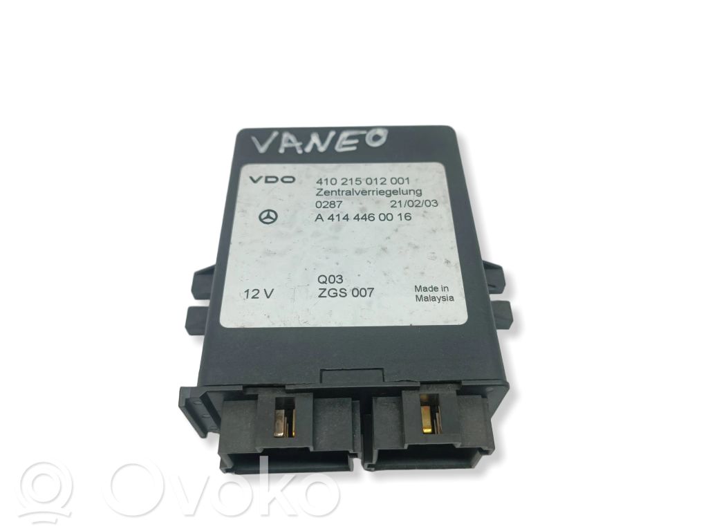 Mercedes-Benz Vaneo W414 Unidad de control/módulo del bloqueo de puertas 