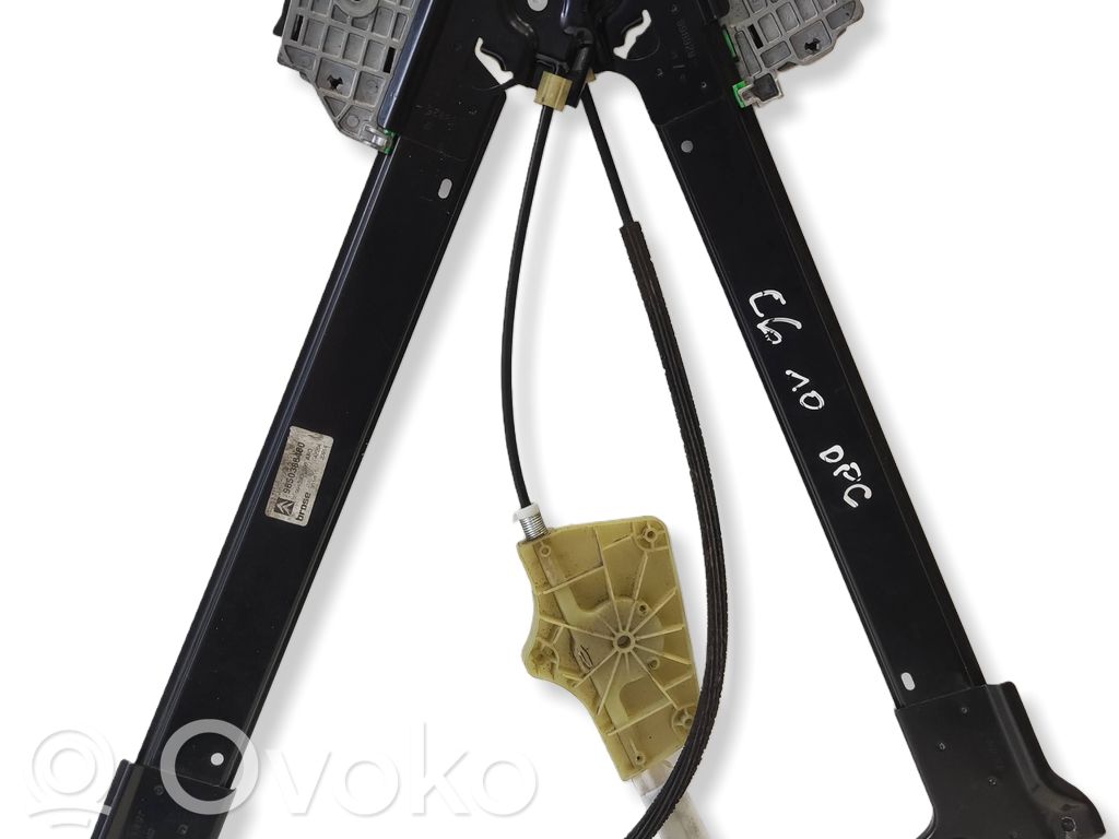 Citroen C6 Rear window lifting mechanism without motor 