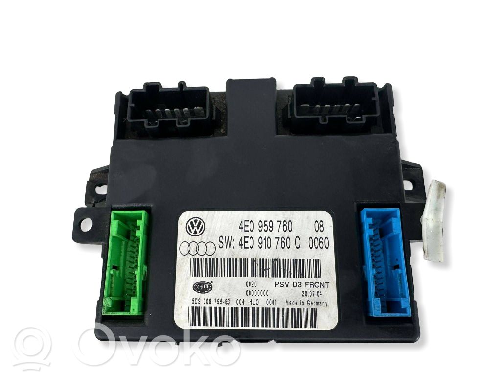 Unidad de control del asiento   4E0959760,4E0910760C,5DS00879503