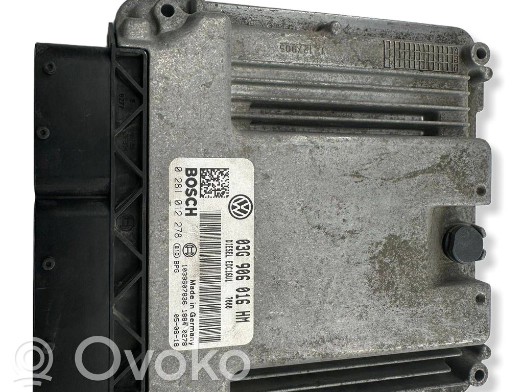 Engine control unit/module   03G906016HM,1039S07836,0281012278