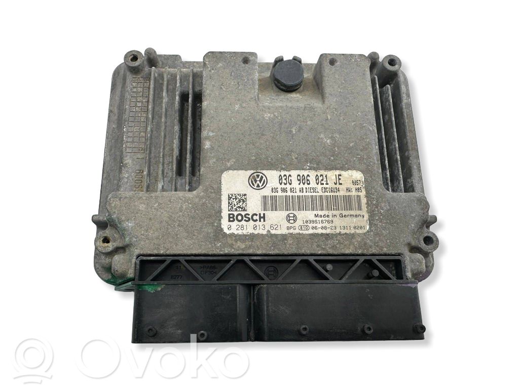 Engine control unit/module   03G906021JE,03G906021AB,0281013621,03G906021AF
