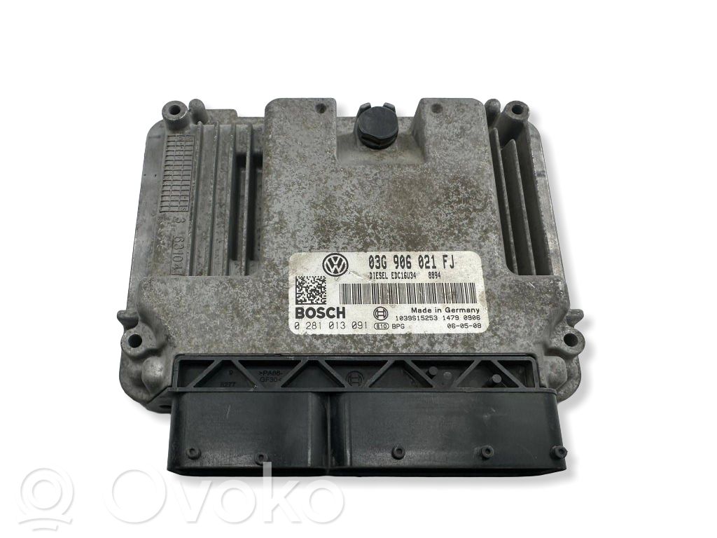 Engine control unit/module   03G906021FJ,1039S15253,0281013091