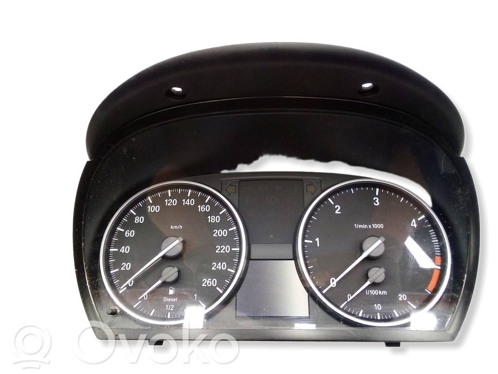 BMW 3 E90 E91 Spidometrs (instrumentu panelī) 