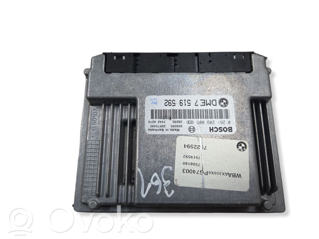 Engine control unit/module   0261209005,7519592