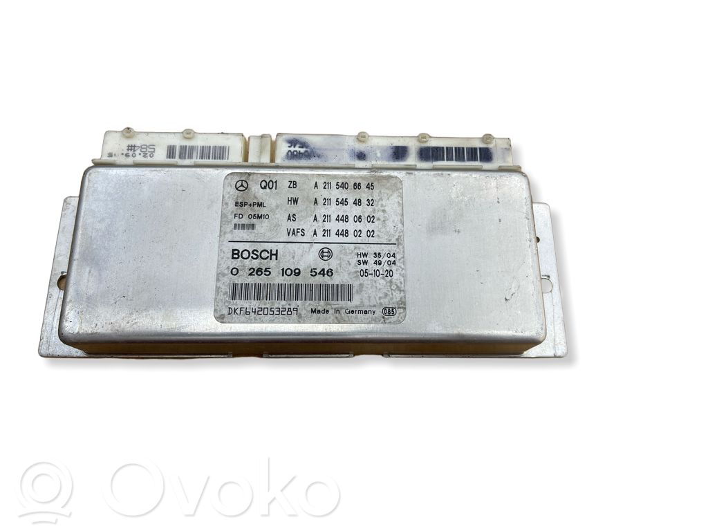 Mercedes-Benz E W211 ESP (stability system) control unit 