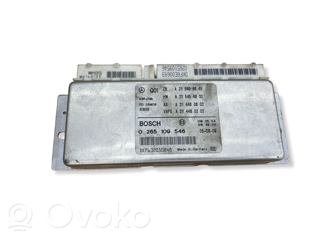 Mercedes-Benz E W211 ESP (stability system) control unit 