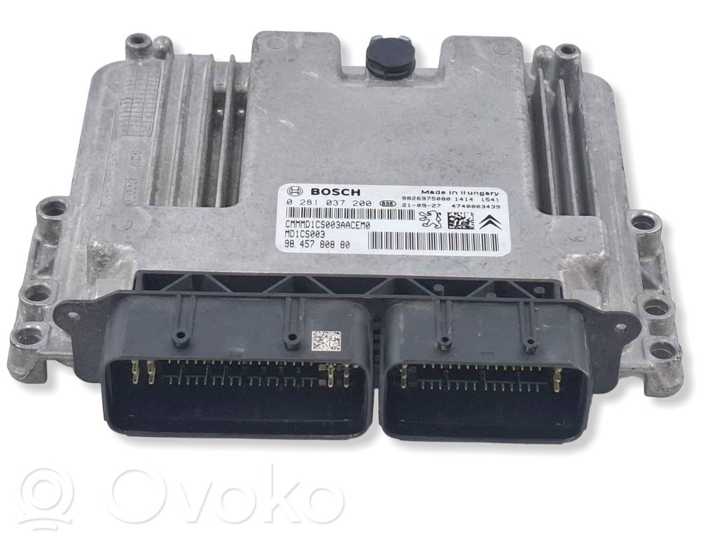 Engine control unit/module   9826975080,9845780880,0281037200