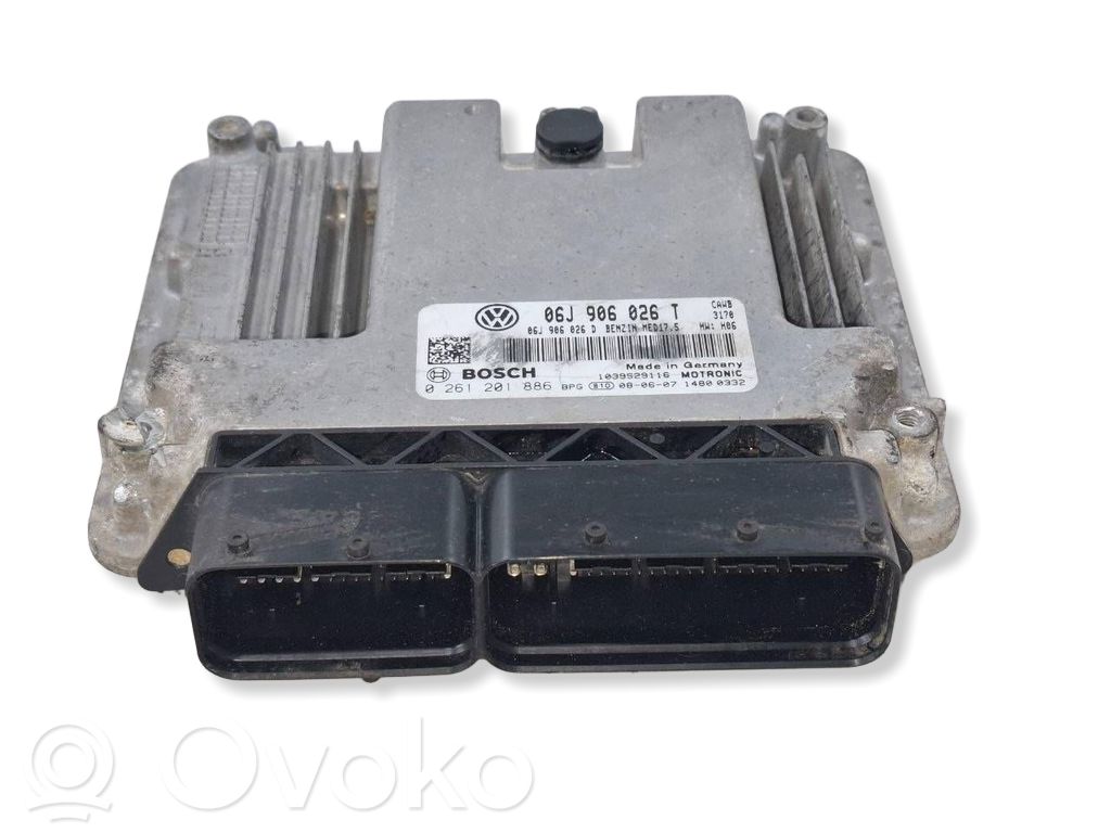 Engine control unit/module   06J906026T,06J906026D,0261201886