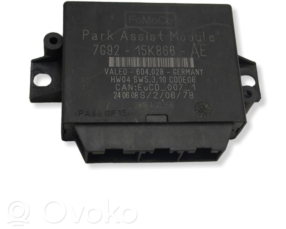 Pysäköintitutkan (PCD) ohjainlaite/moduuli   7G9215K866AE,0816400356,604028