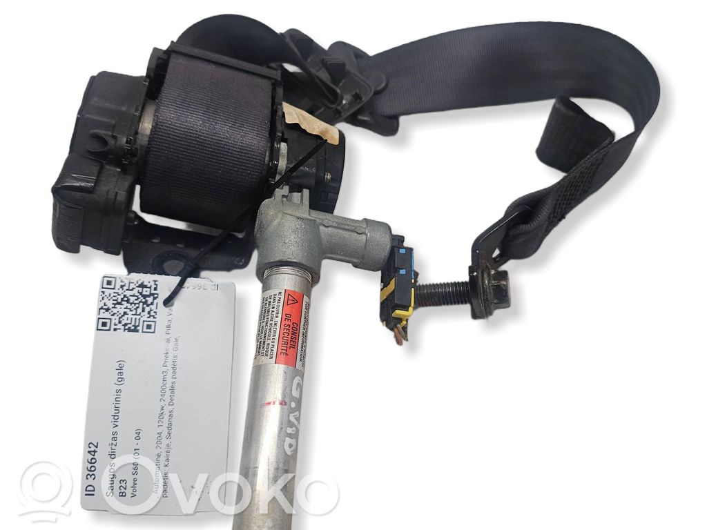 Volvo S60 Cinturón medio (trasero) 