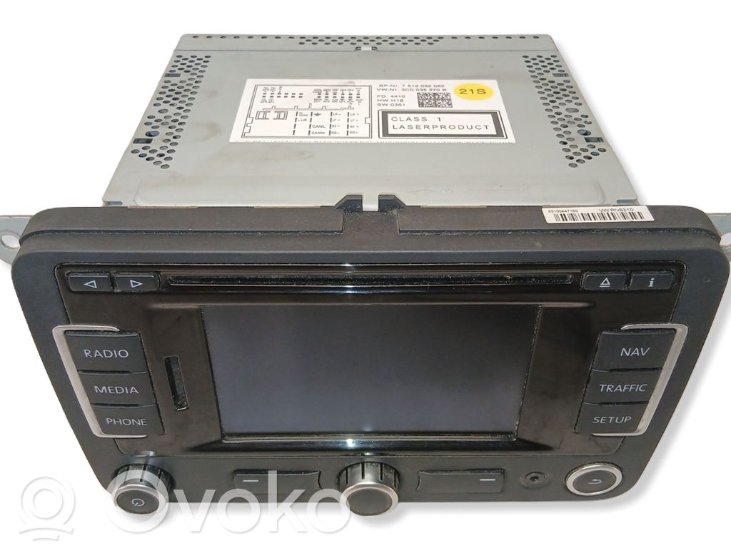 Volkswagen PASSAT B7 Panel / Radioodtwarzacz CD/DVD/GPS 