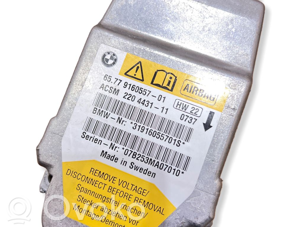 Unidad de control/módulo del Airbag   9160557,31916055701S,07B253MA07010,22044311