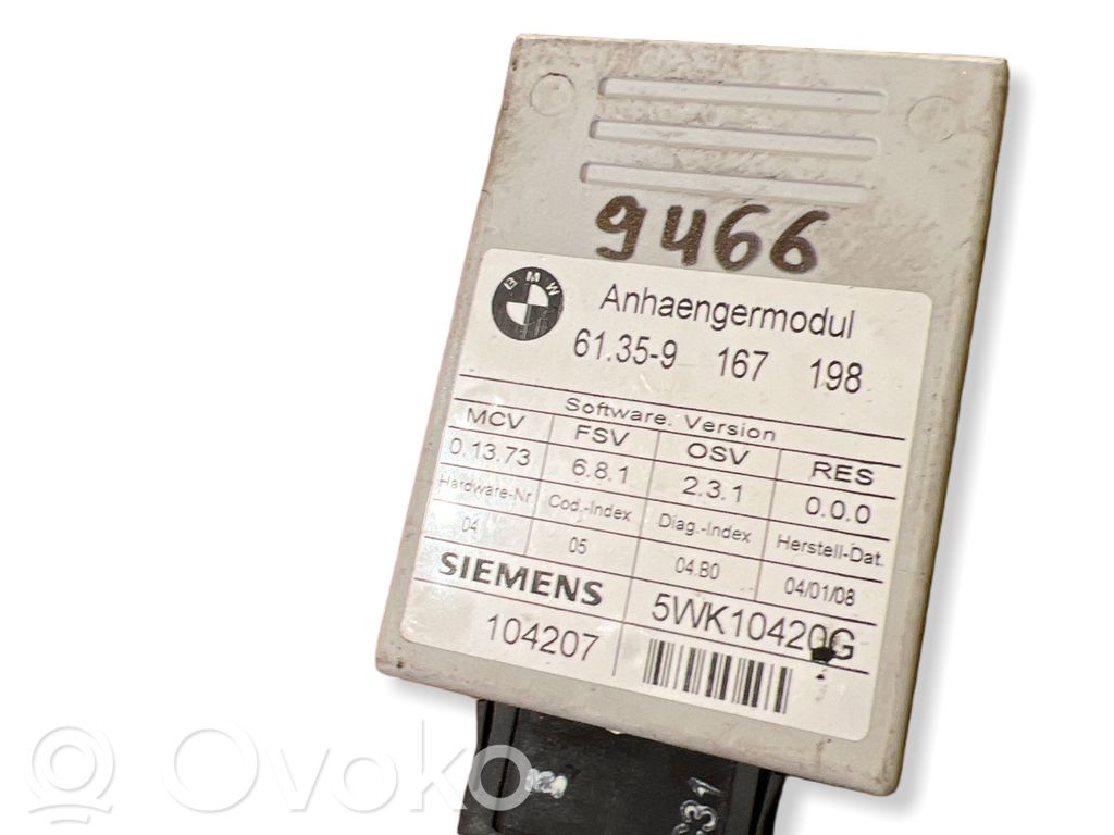 BMW 7 E65 E66 Tow bar trailer control unit/module 