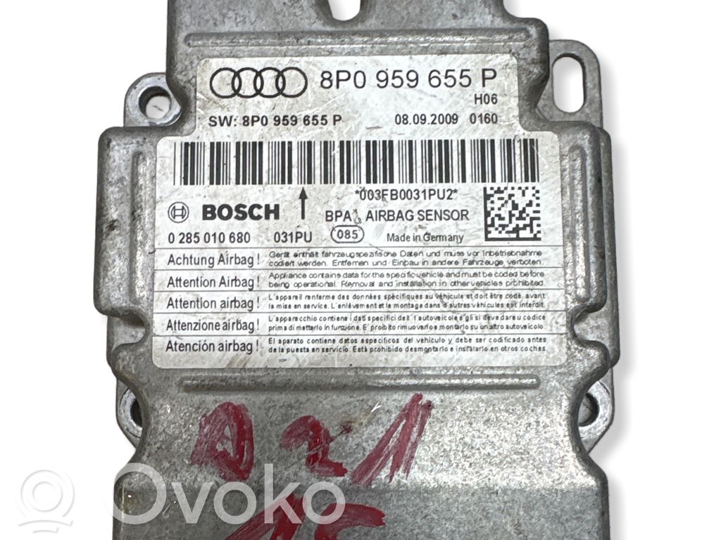 Audi A3 S3 8P Airbag control unit/module 