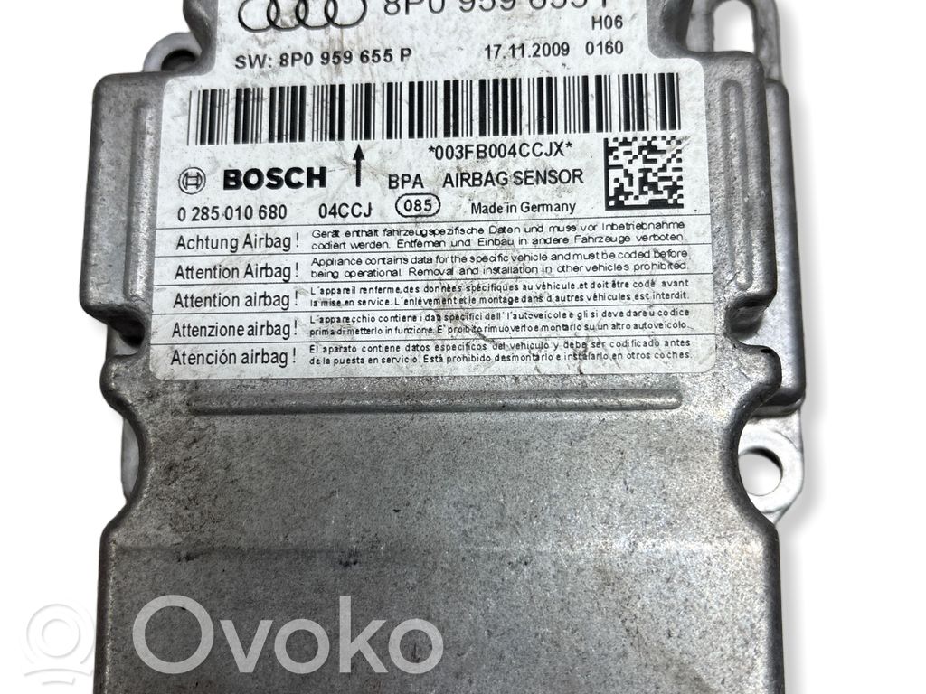Audi A3 S3 8P Airbag control unit/module 