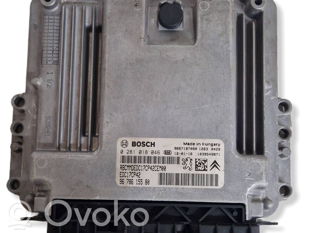 Peugeot 508 Engine control unit/module 