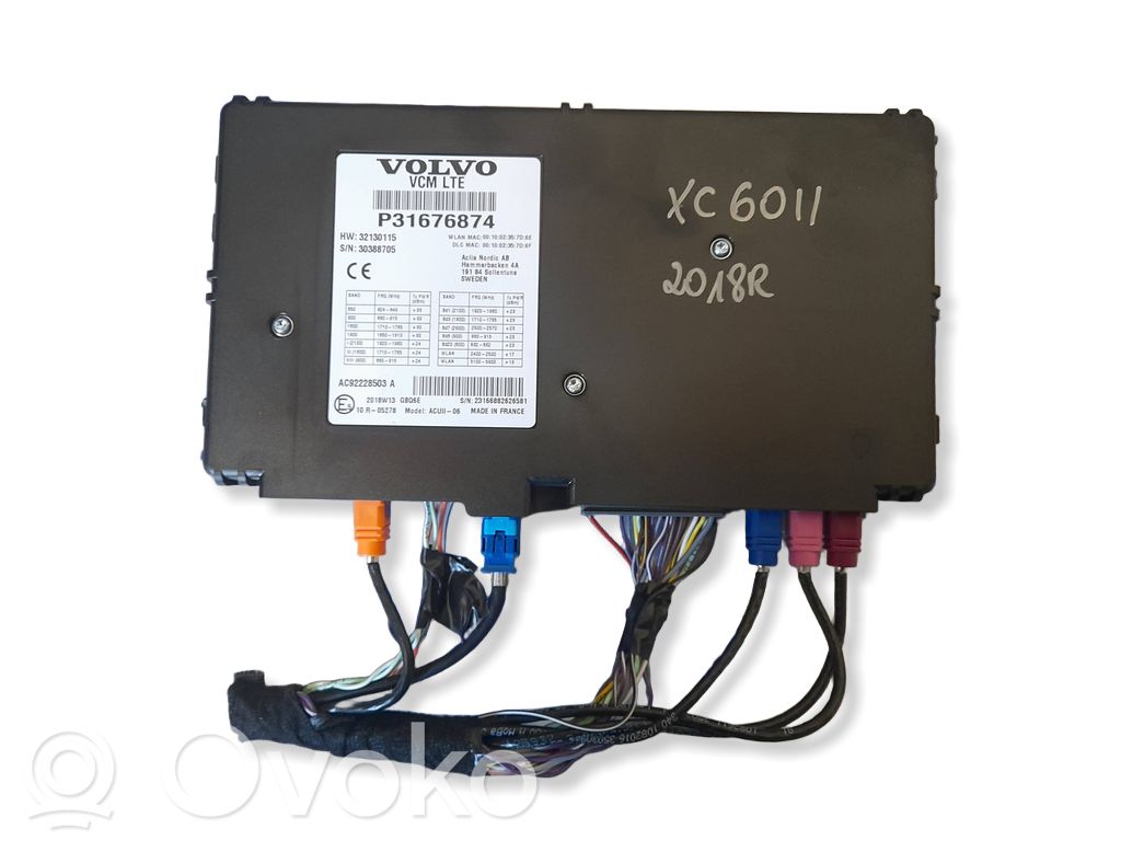 Unité de commande, module téléphone   31676874,32130115