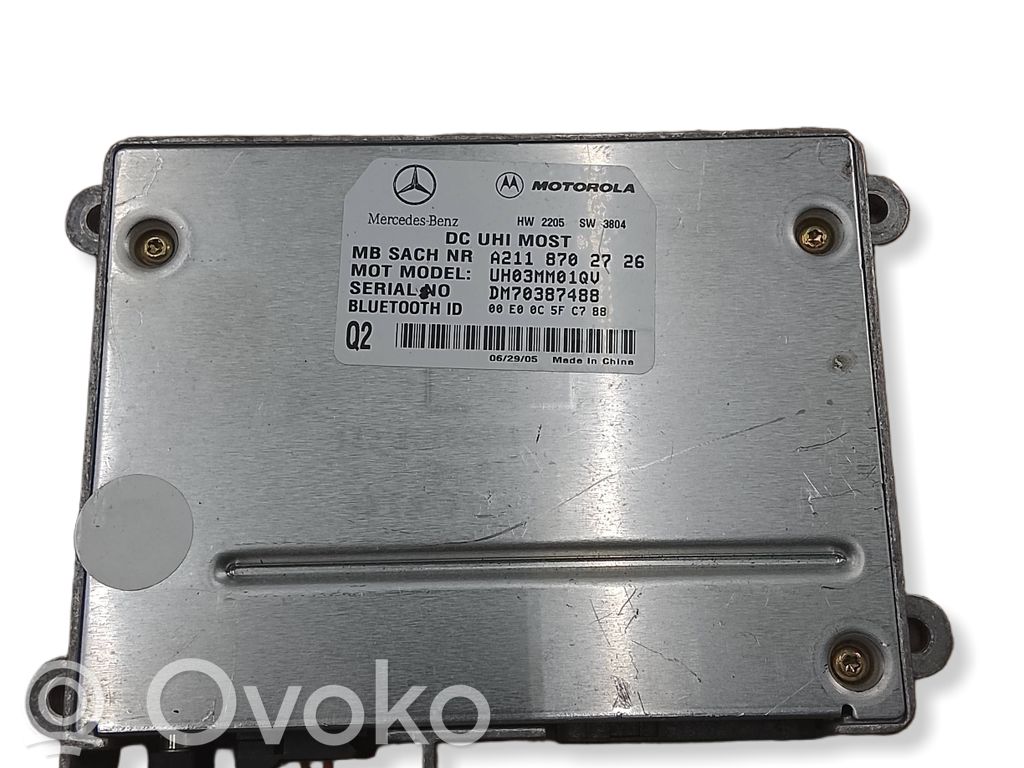 Unidad de control/módulo de bluetooth   A2118702726,UH03MM01QV,DM70387488