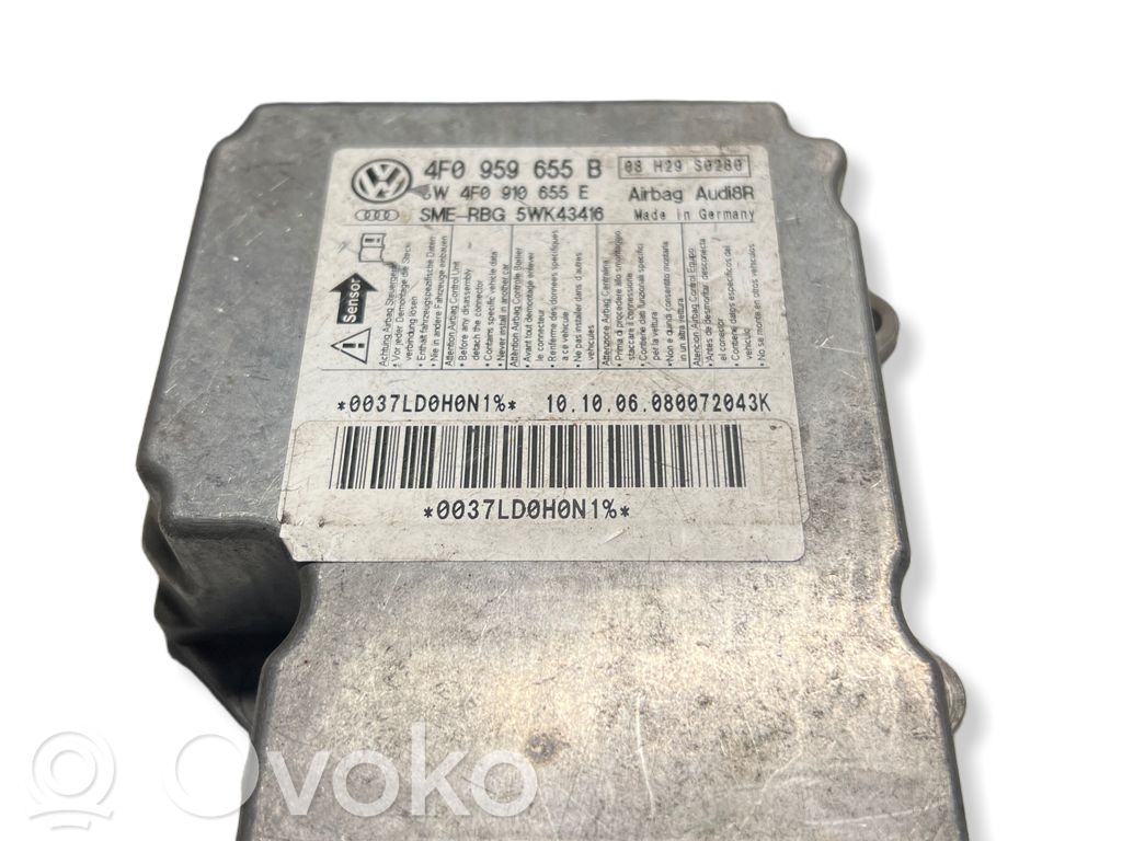 Sterownik / Moduł Airbag   4F0959655B,4F0910655E,08H29S0280,003ZLD0H0N1