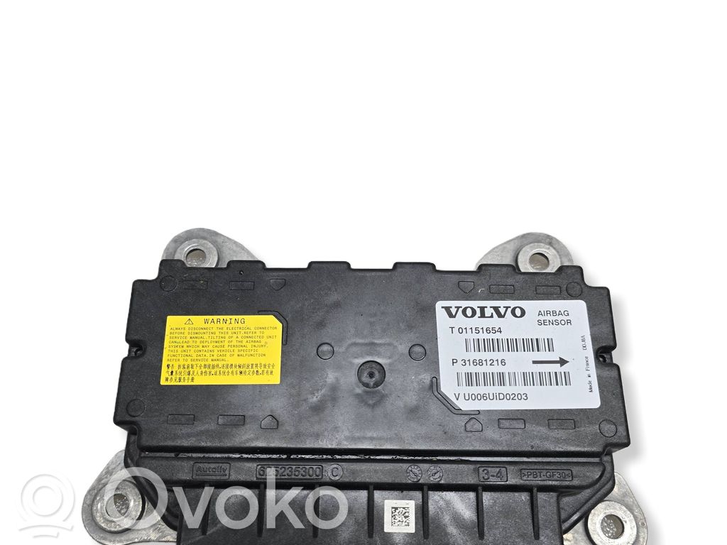 Volvo XC90 Sterownik / Moduł Airbag 