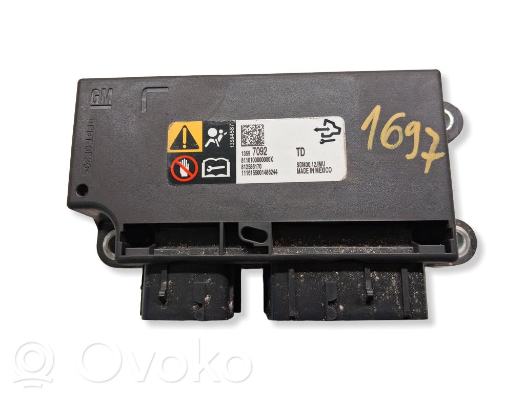 Opel Insignia A Airbag control unit/module 