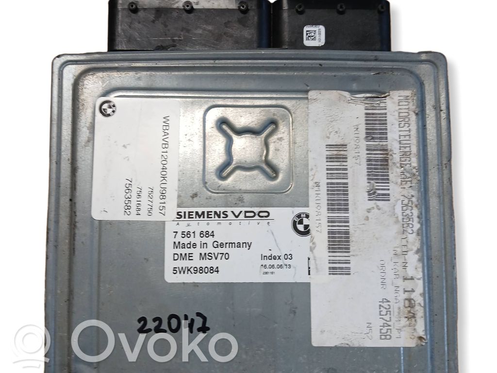 BMW 3 E90 E91 Engine control unit/module 