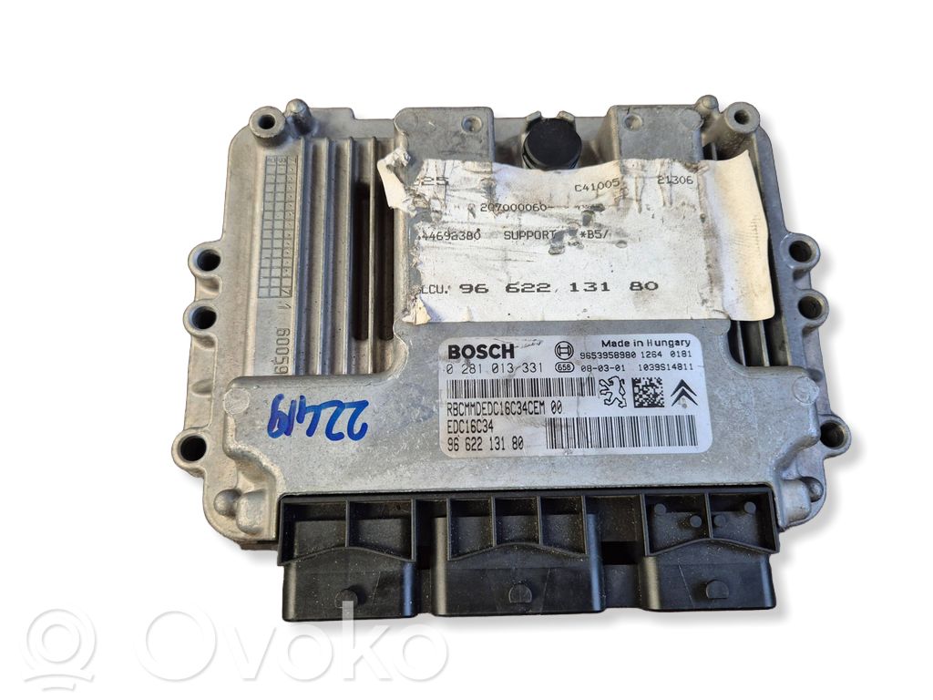 Peugeot 207 Engine control unit/module 
