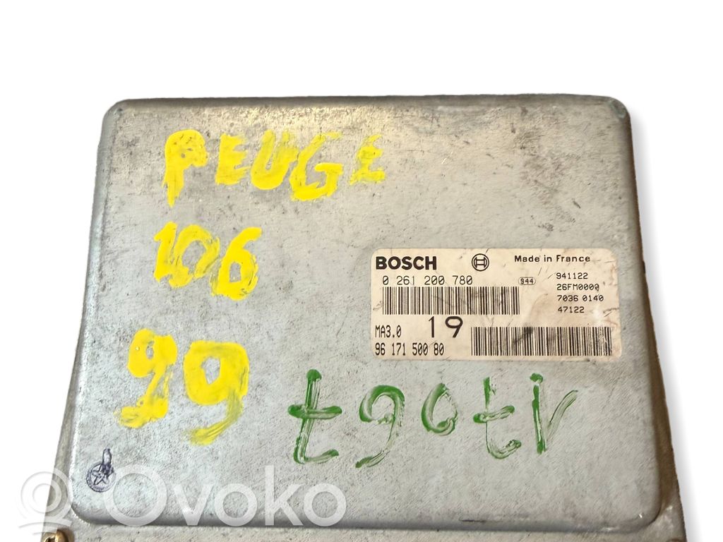 Peugeot 106 Unitate/modul de control motor 
