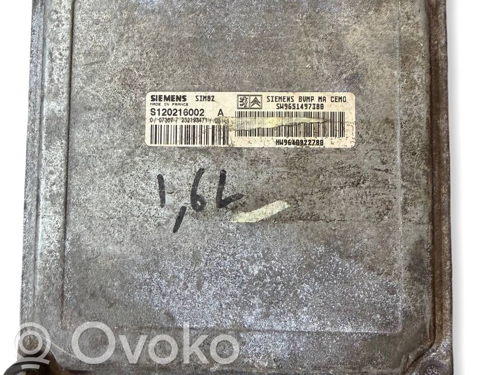 Citroen C3 Variklio valdymo blokas 