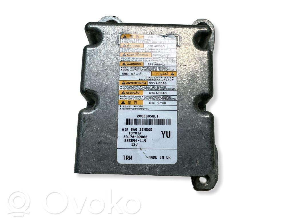 Toyota Corolla E210 E21 Airbag control unit/module 