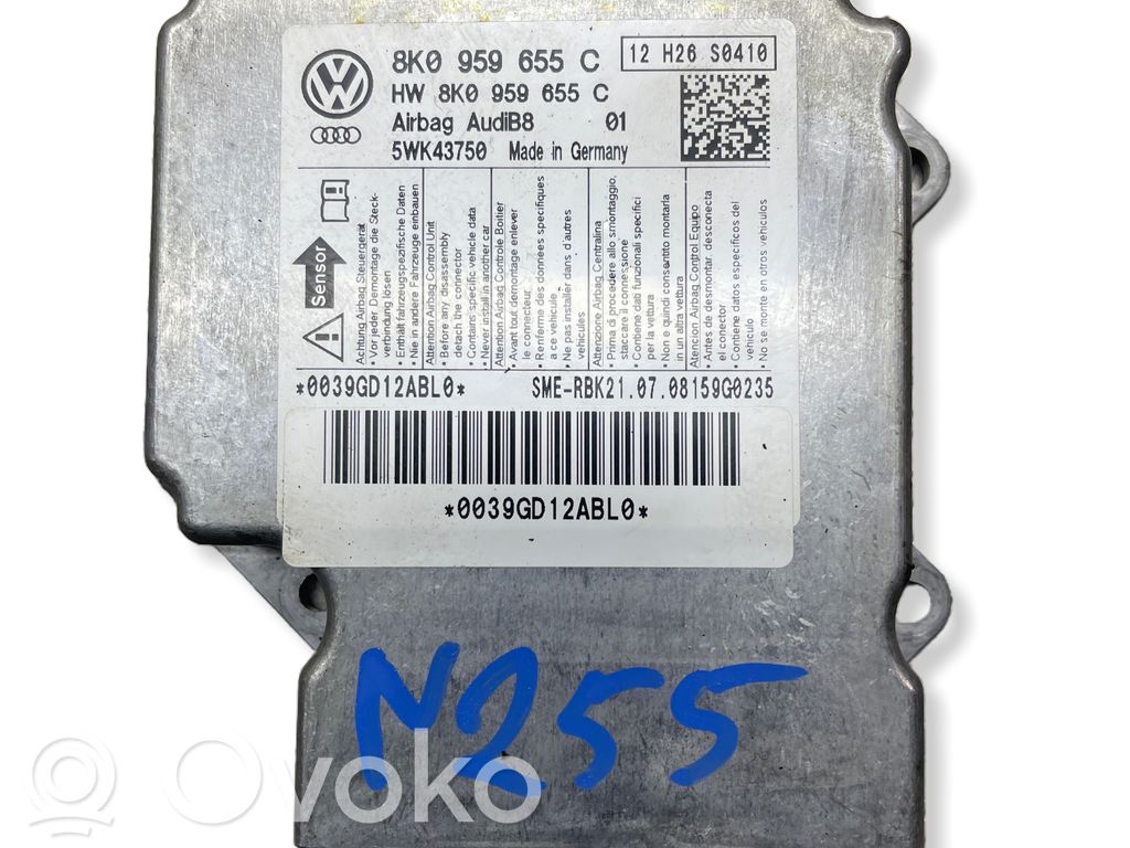 Audi A4 S4 B8 8K Airbag control unit/module 