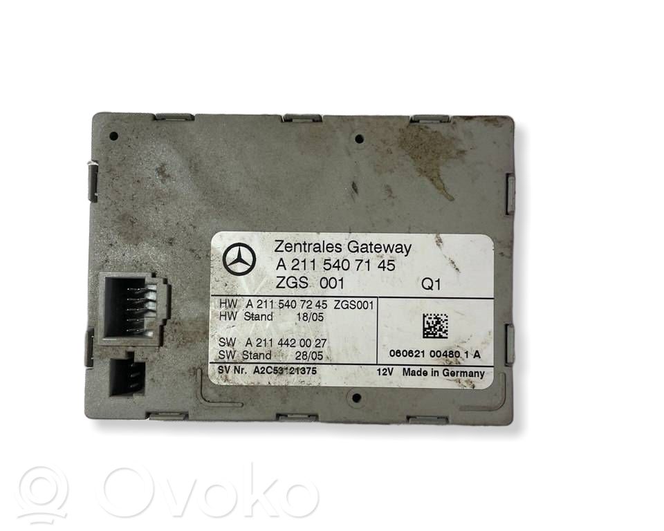 Mercedes-Benz E W211 Moduł sterowania Gateway 