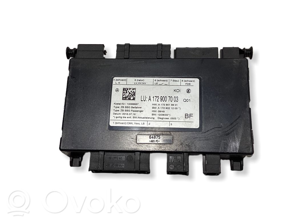 Mercedes-Benz CLS C218 X218 Module de commande de siège 