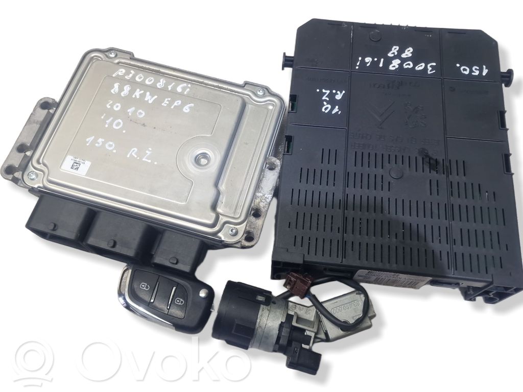 Peugeot 3008 I Engine ECU kit and lock set 