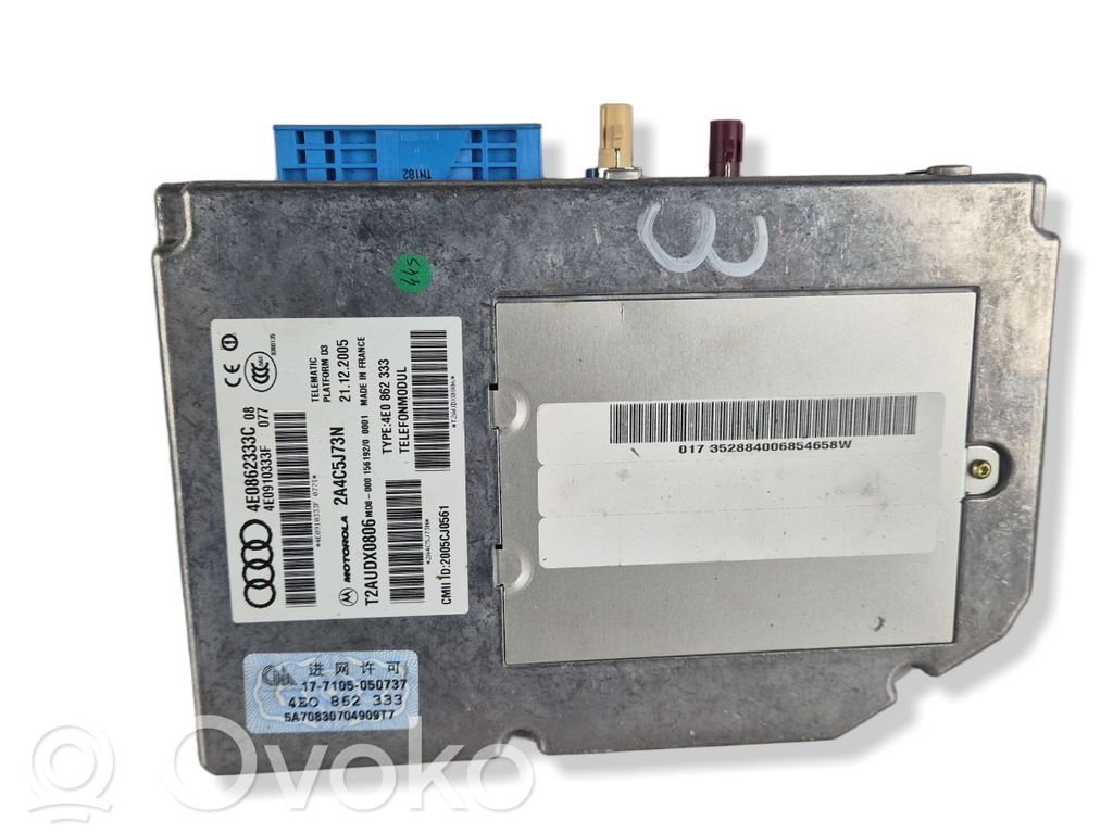Audi A6 S6 C6 4F Unidad de control/módulo del teléfono 