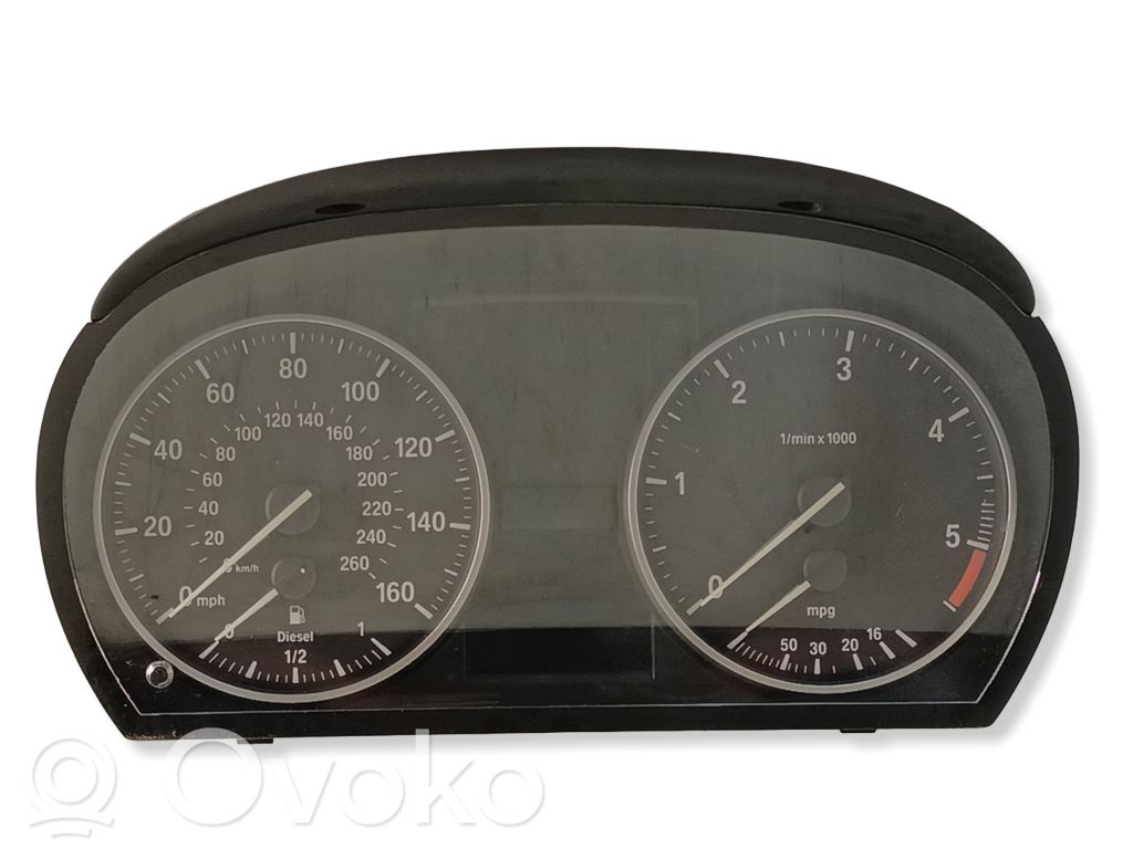 BMW 3 E90 E91 Spidometrs (instrumentu panelī) 