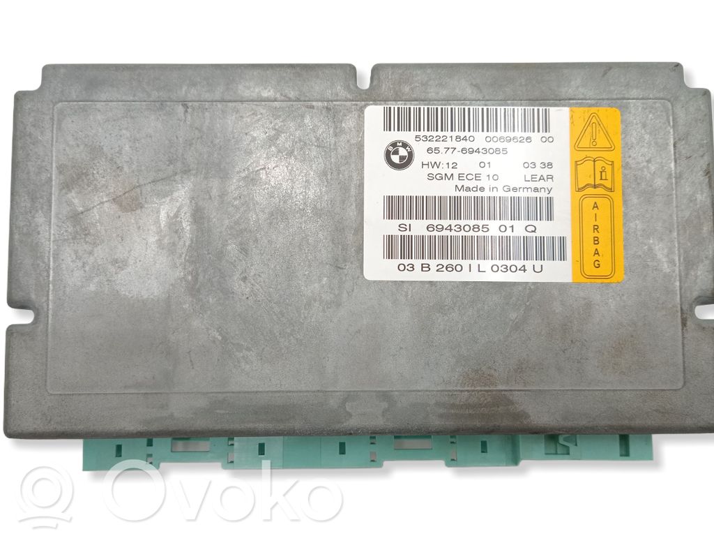BMW 5 E60 E61 Airbag control unit/module 