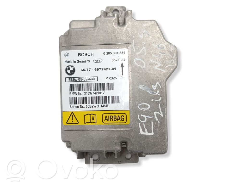 Centralina/modulo airbag   65776977427,0285001531,6977427
