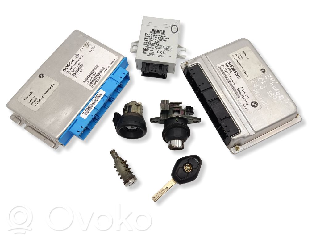 BMW 3 E46 Engine ECU kit and lock set 