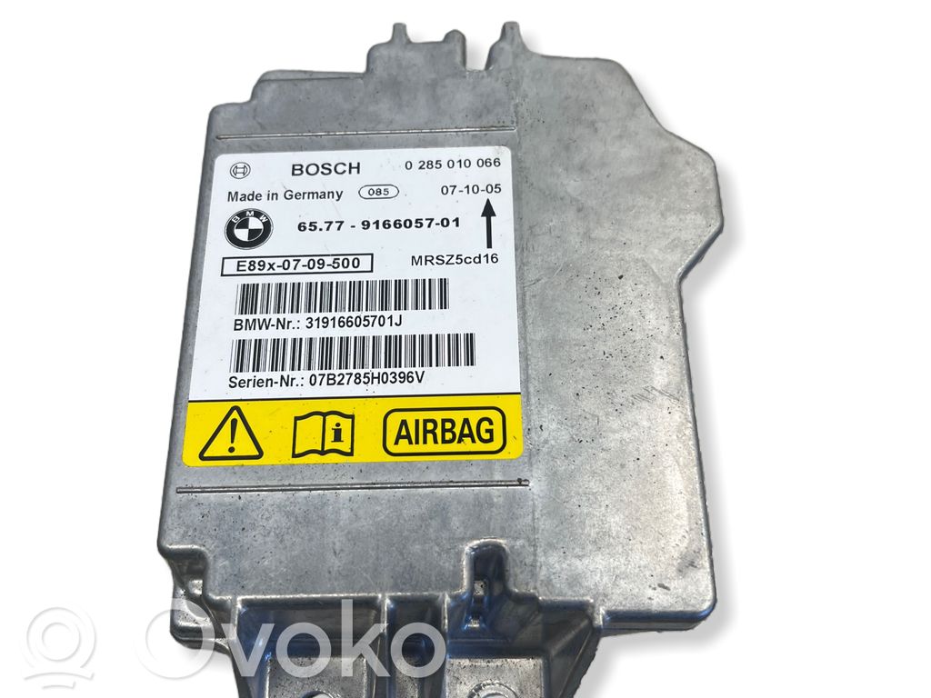 Module de contrôle airbag   0285010066,9166057,MRSZ5CG16,31916605701