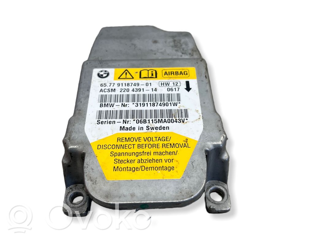 BMW 5 E60 E61 Airbag control unit/module 