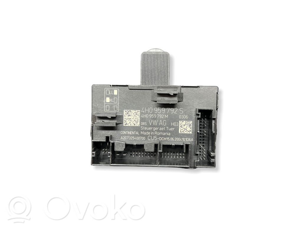 Unité de commande module de porte   4H0959792S,4H0959792M,4H0959792