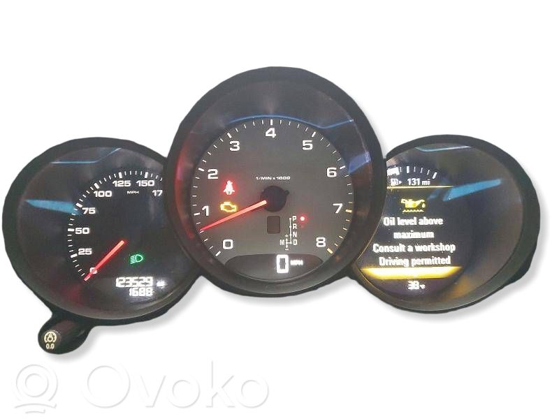Porsche Macan (95B) Geschwindigkeitsmesser Cockpit 